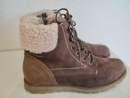 BOTTINES CUBE DAIM MARRON