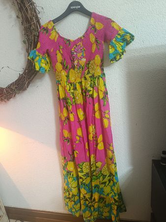 Sommerliches Kleid mit Zitronenprint, Gr. One Size 🍋