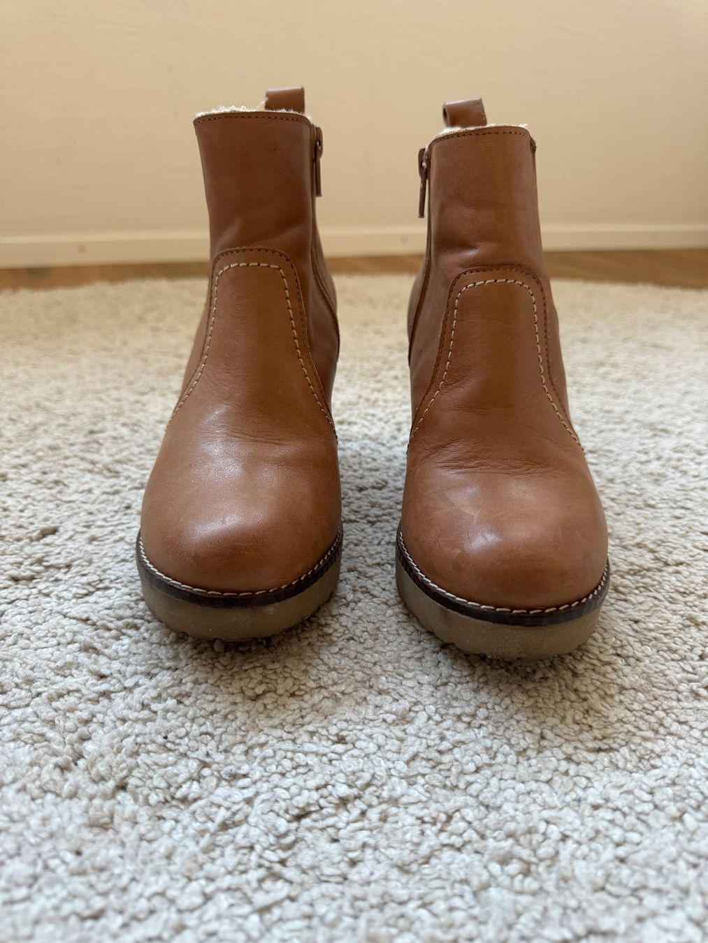 Scarpe da donna: Stiefeletten mit Absatz in hellbraun – Usato da Binningen venduto da lea_5mf8 3