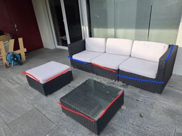 Garten Rattan-Lounge