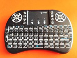 VONTAR Mini Wireless Keyboard mit Touchpad - Neuwertig!