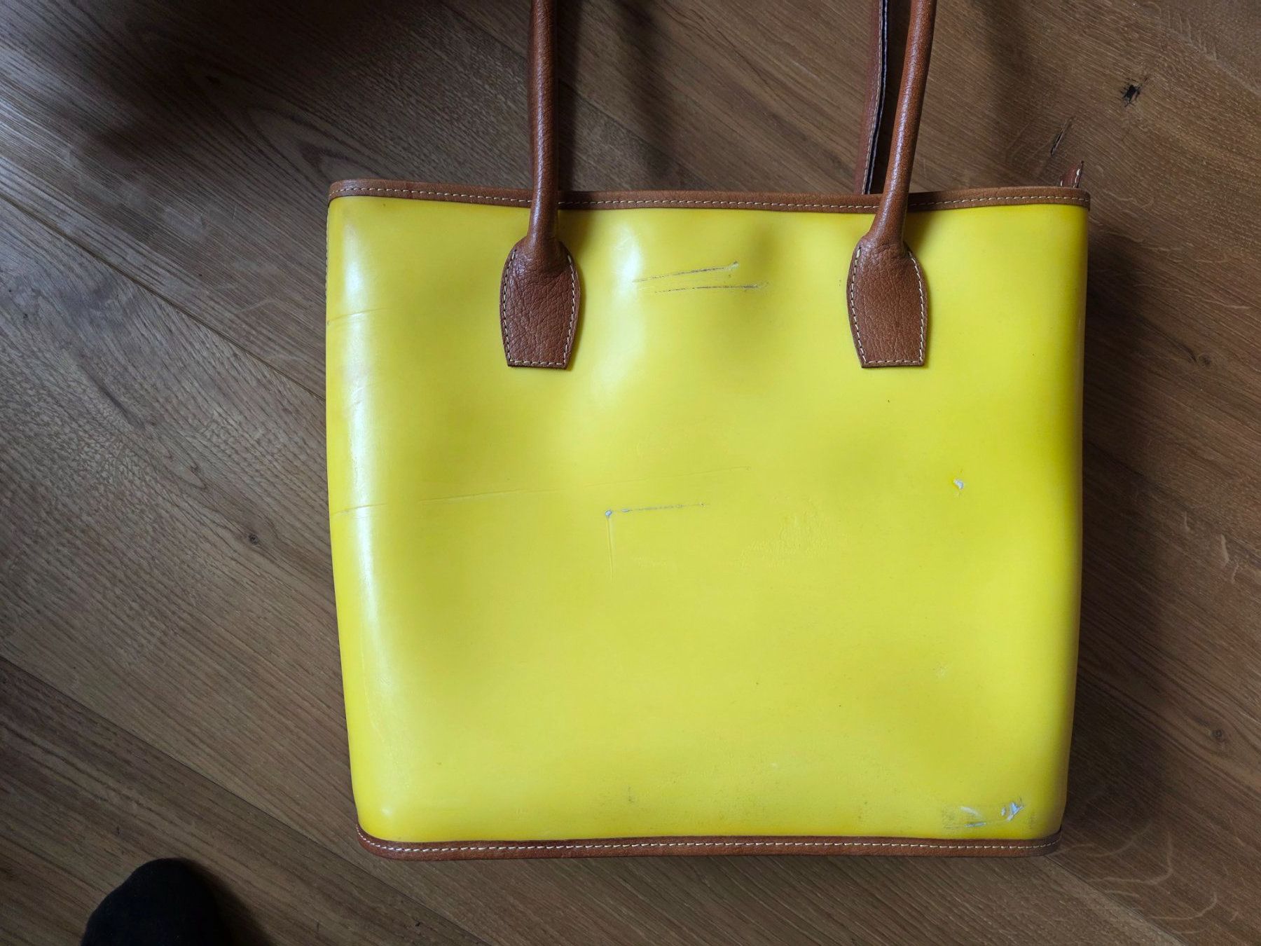 Borse da donna: Kunststoff Hand Tasche - Handtasche gelb – Usato da Walterswil BE venduto da Lonitti 3