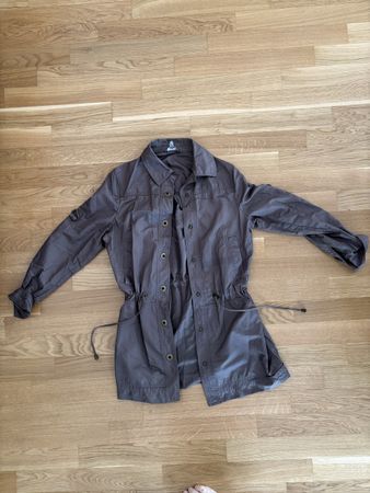 Lightweight trench jacket gray size S