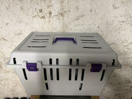 Savic Transportbox Pet Caddy 2 grau violett gebraucht