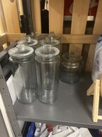 Vorratsgläser Glas Set 6 Stk. mit Deckel gut erhalten
