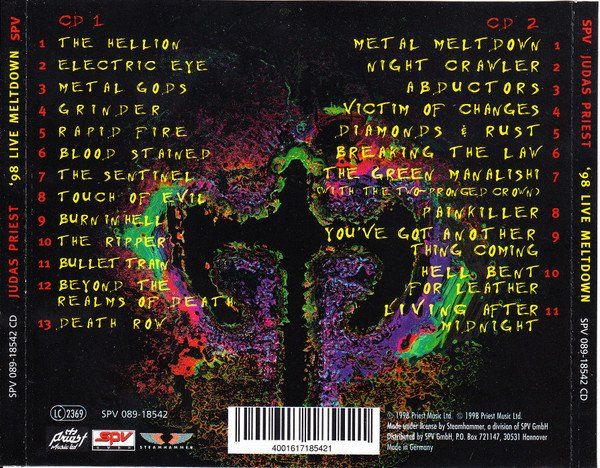 CD: 2-CD Judas Priest - Meltdown (1998) – Usato da Möriken AG venduto da mineralia 1