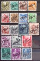 SVISLANDO 1942: Lot de timbres de service «Officiel», O