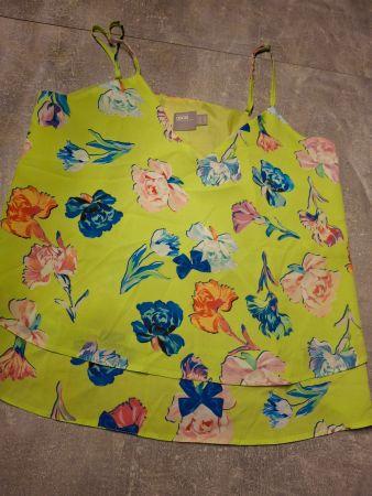 Haut - top fluide vert vif taille 38 marque Asos