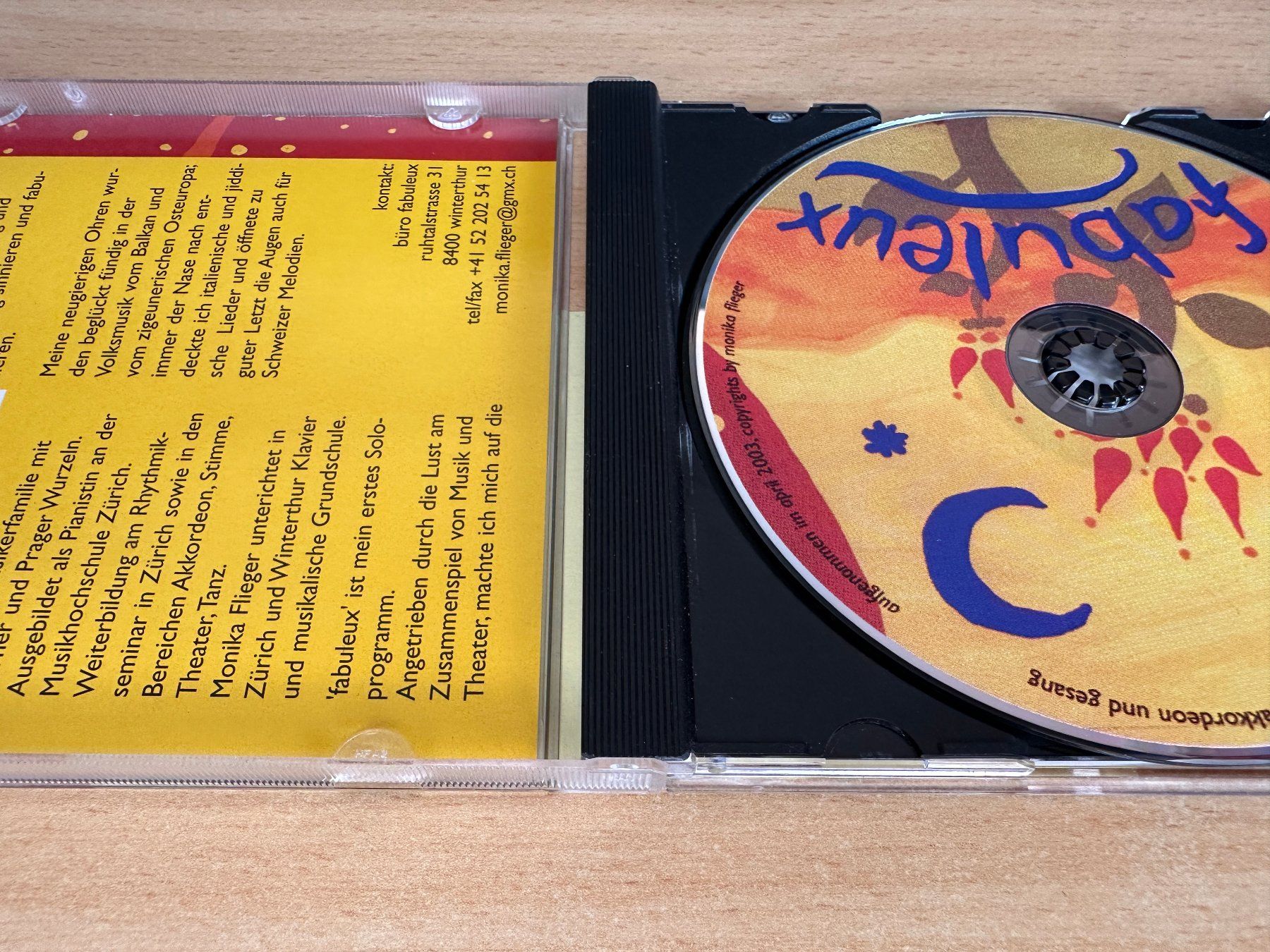 CD: Monika Flieger – Fabuleux – Usato da Rikon im Tösstal venduto da Alpenmutz 2