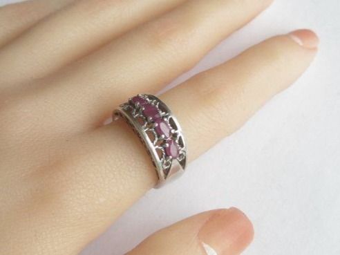 Anelli: Ring Silber 925 + MP Rubin synthetisch Gr. 60 – Usato da Ermatingen venduto da Decovin 8