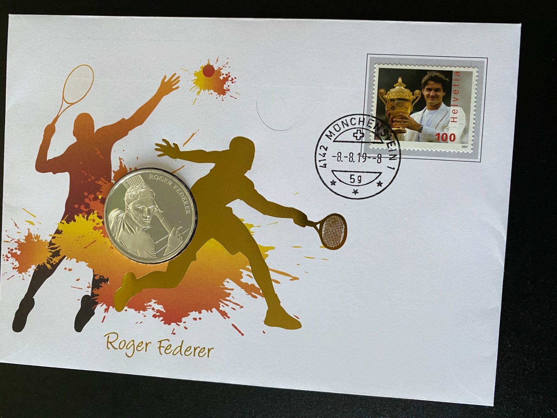 Tutti le monete: Numis Brief 8.8. 2019 mit 20Fr. silber Münze  ROGER FEDERER – Nuovo (secondo la descrizione) da Niederrohrdorf venduto da park5
