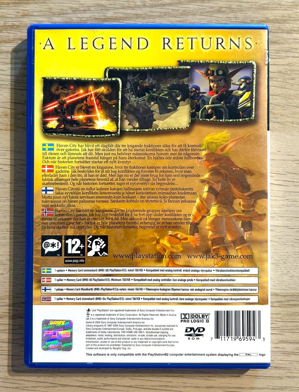 Sony Giochi: Jak 3 PS2 – Usato da St. Gallen venduto da Alpine.Arcade 1
