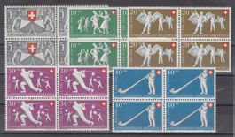 Pro Patria 1951 bloc de 4 neufs** 120.-