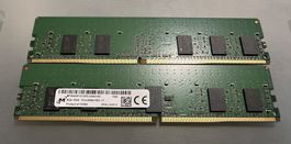 Micron MTA9ASF1G72PZ-2G6D1SG 8GB PC4-21300 DDR4-2666MHz ECC