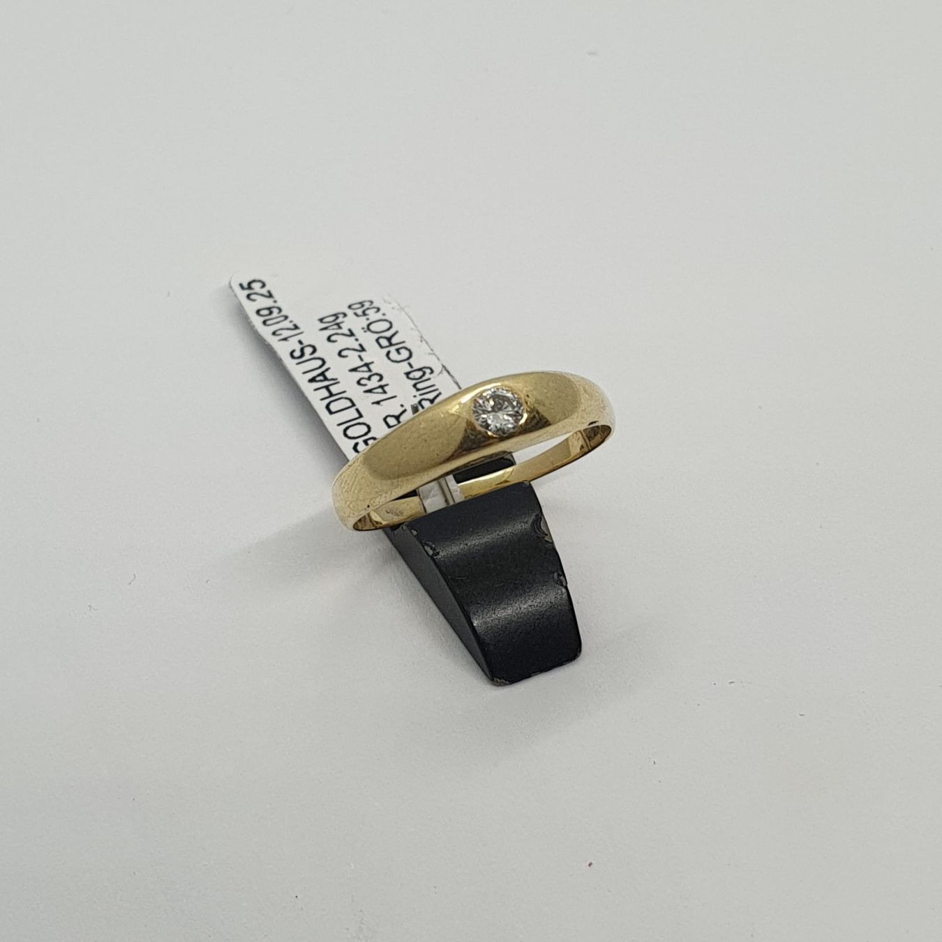 Anelli: Echt 14K Gold - Diamant Ring – Usato da Luzern venduto da Luzern-Goldhaus 1