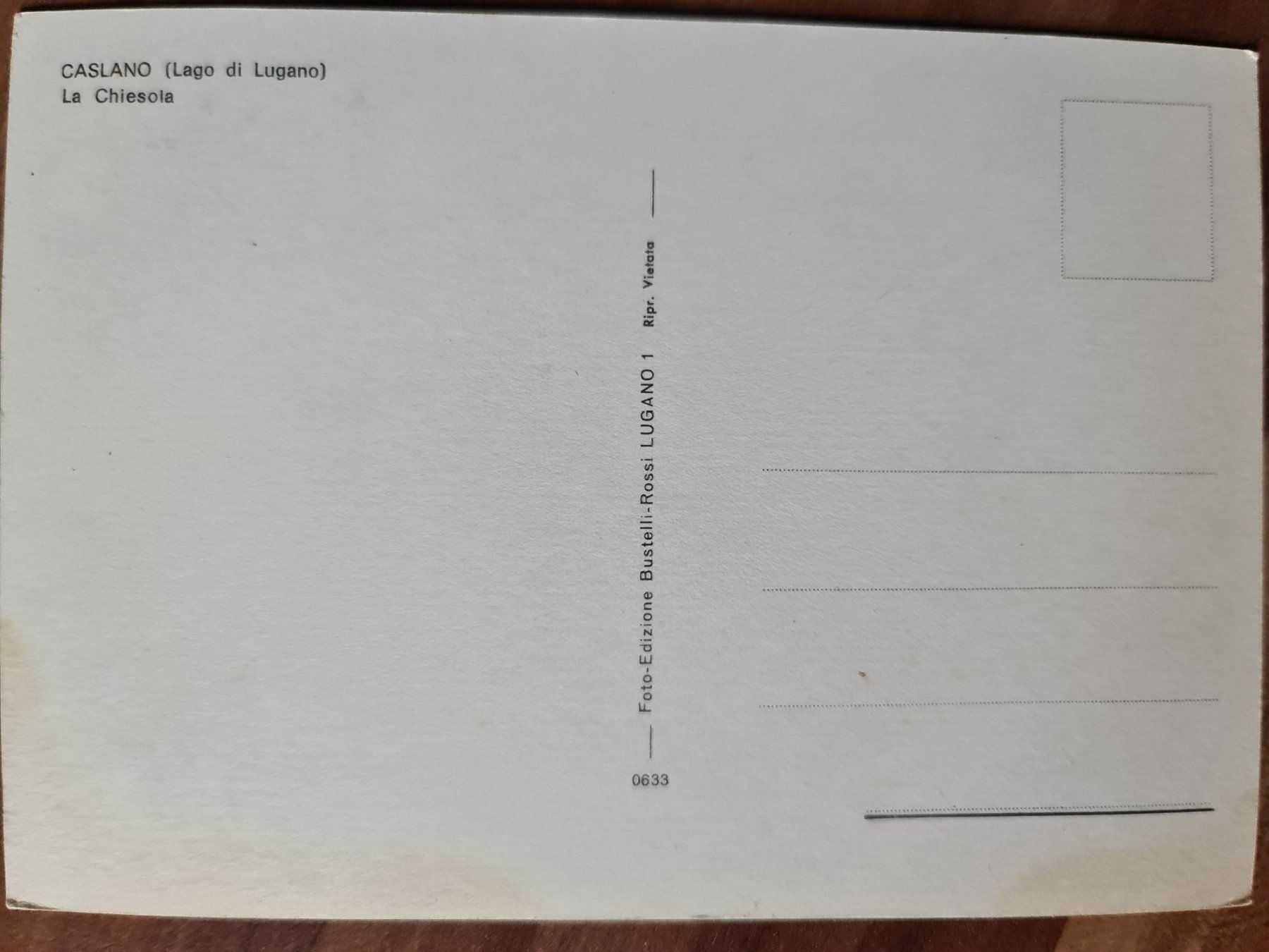 Cartoline postali: Ansichtskarte Caslano – Usato da Dintikon venduto da Vexi 1