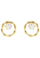Stylishe Damen-Ohrstecker Aus Gelbgold 585