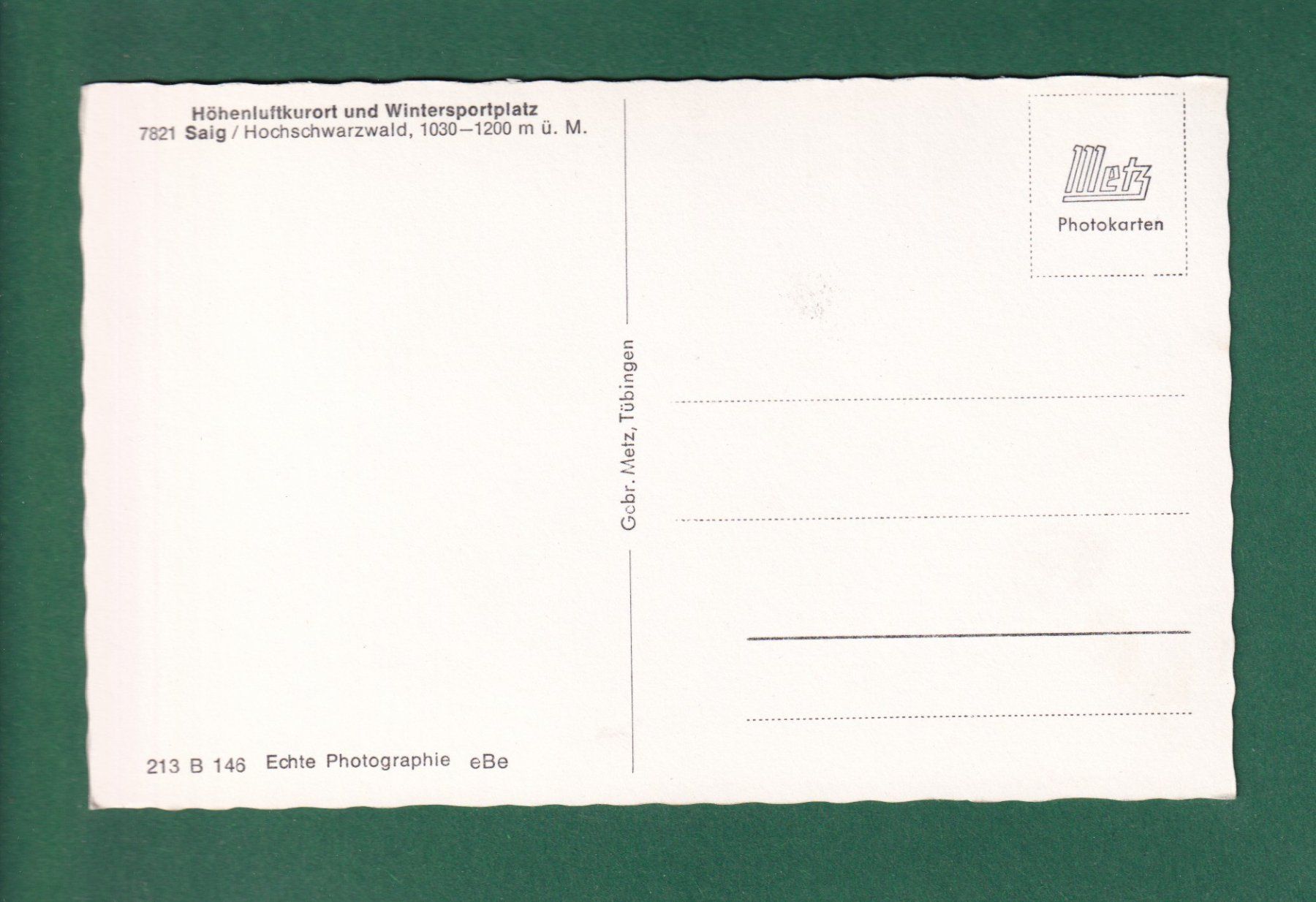 Cartes postales: SAIG - Hochschwarzwald - Teilansicht – D'occasion à Pully par nicecards-shop 1