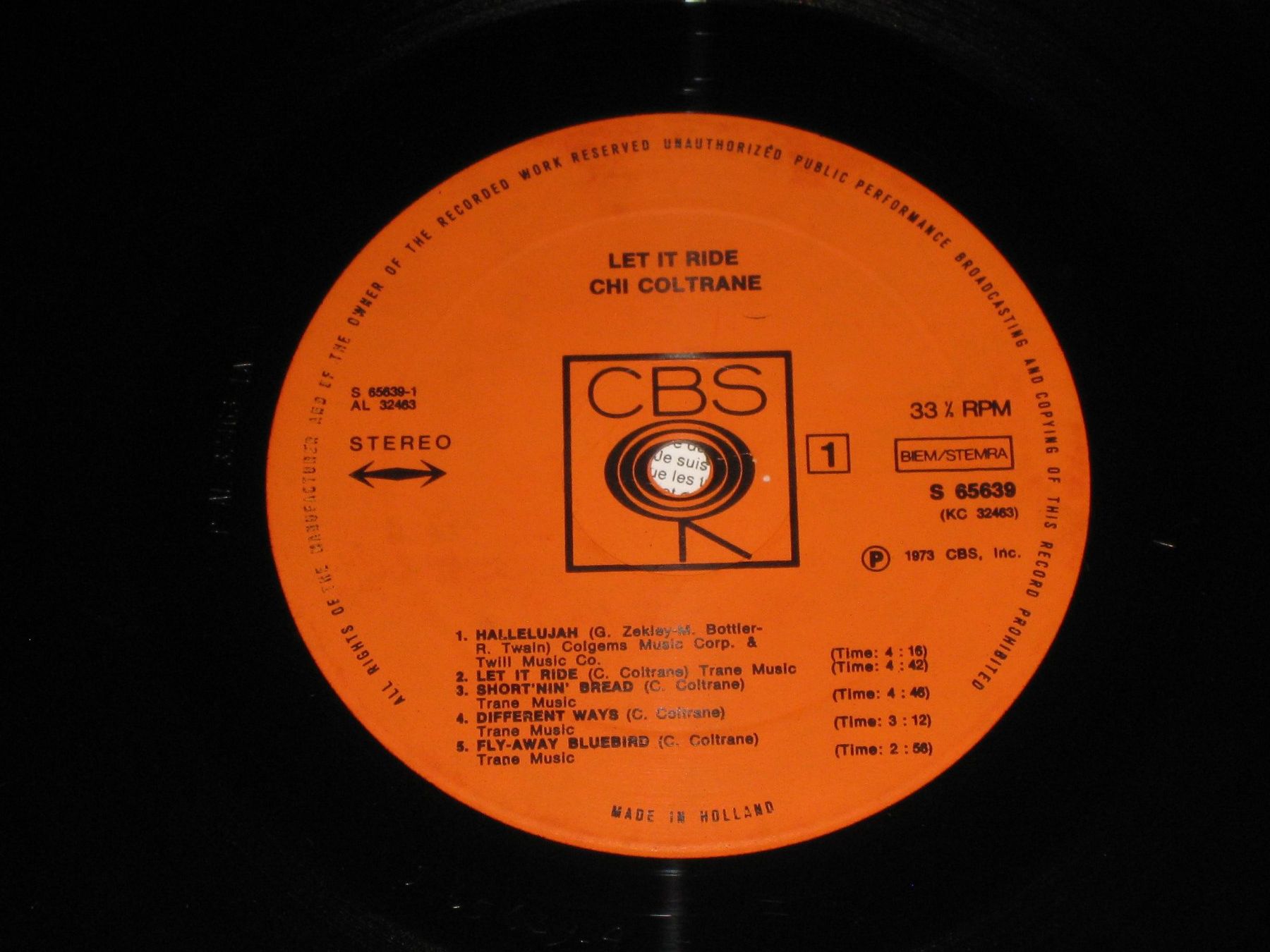 Dischi in vinile: LP - CHI COLTRANE - LET IT RIDE – Usato da Steckborn venduto da Quo7 1