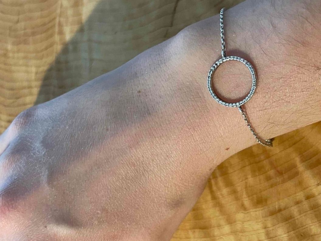 Armbänder & -reifen: Bracelet argent et strass / Silber Armband mit Strassstein – Gebraucht aus Zürich von AnnaSa