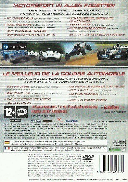 Giochi: PS2 - DTM Race Driver 3 (2006) – Usato da Embrach venduto da disc-planet 1