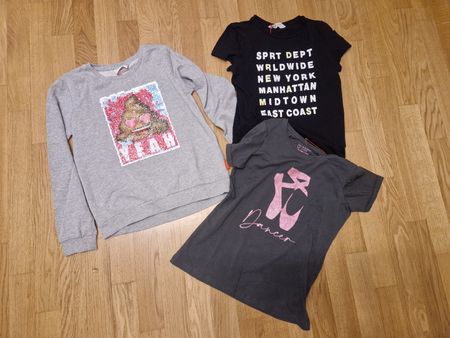 Lot de 3 hauts funs pour fille, taille 158