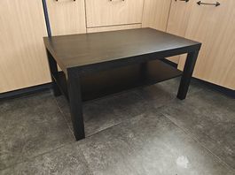 IKEA LACK Couchtisch Schwarzbraun mit Ablage