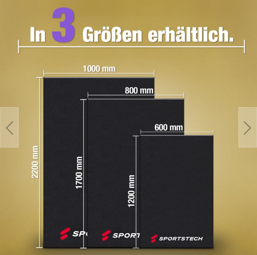 Tappetini fitness: Sportstech Bodenschutzmatte - Originalverpackt – Nuovo e nell'imballaggio originale da Nürensdorf venduto da Denise_321 1
