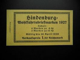 Deutsches Reich Markenheft Nr. 24Z **