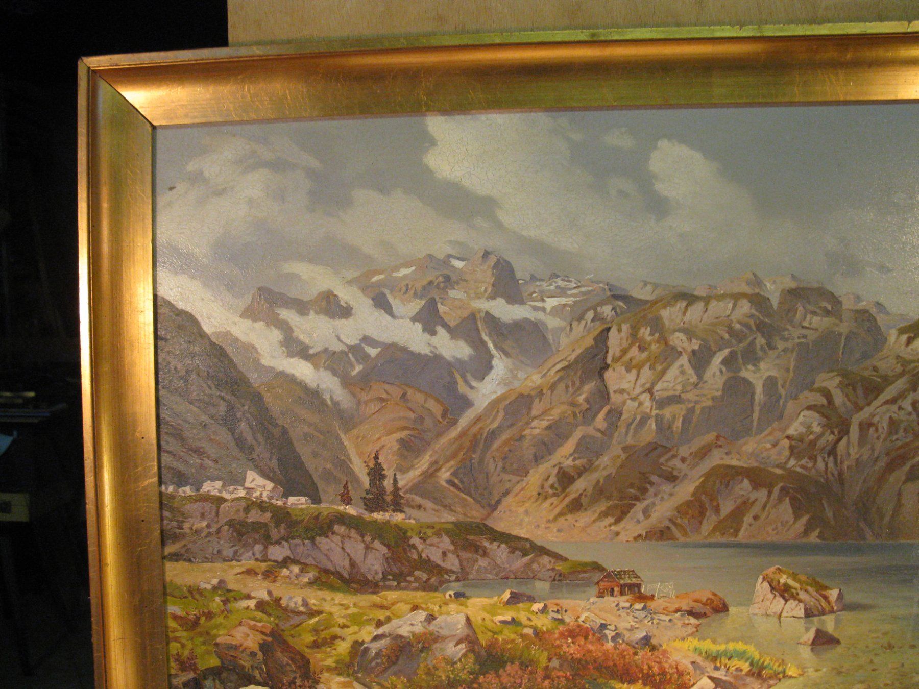 Dipinti: Antikes Oelbild Murg/Walensee ca. 1860 – Usato da Altstätten venduto da antikundart 3