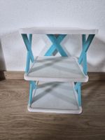Étagère a chaussures modulable 23 niveaux, bleu et blanc
