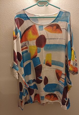 Leinen Bluse Gr.XXL - XXXL