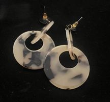 Boucles d'Oreilles Pendante Style Écaille de Tortue