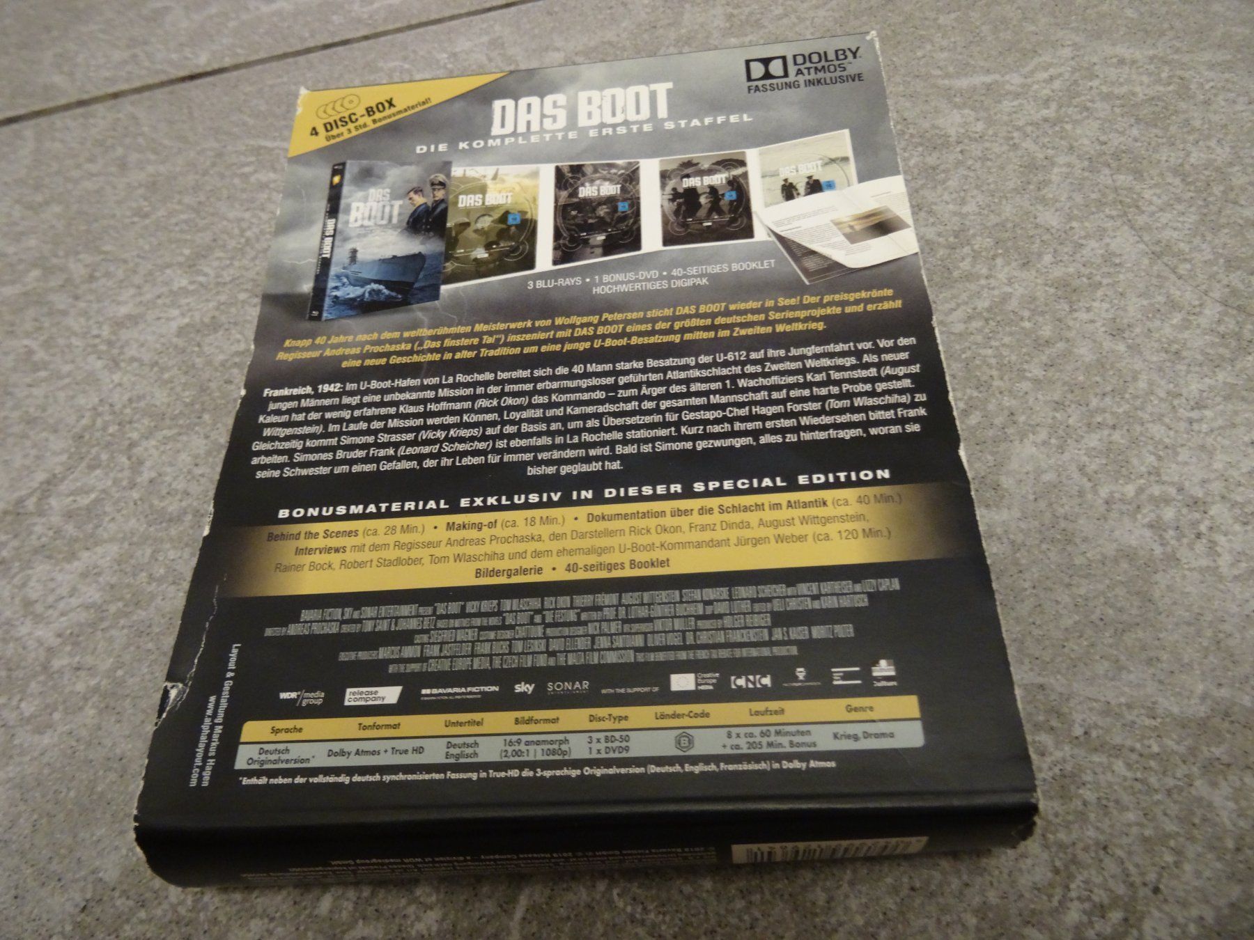 Tutti i DVDs: Das Boot Staffel 1 Blu-ray – Usato da Olten venduto da Disc-Verkauf 1