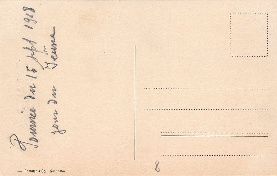 Cartoline postali: La Tourne, Rochers de Tablettes, datée 1918 – Usato da Frauenfeld venduto da POML 1