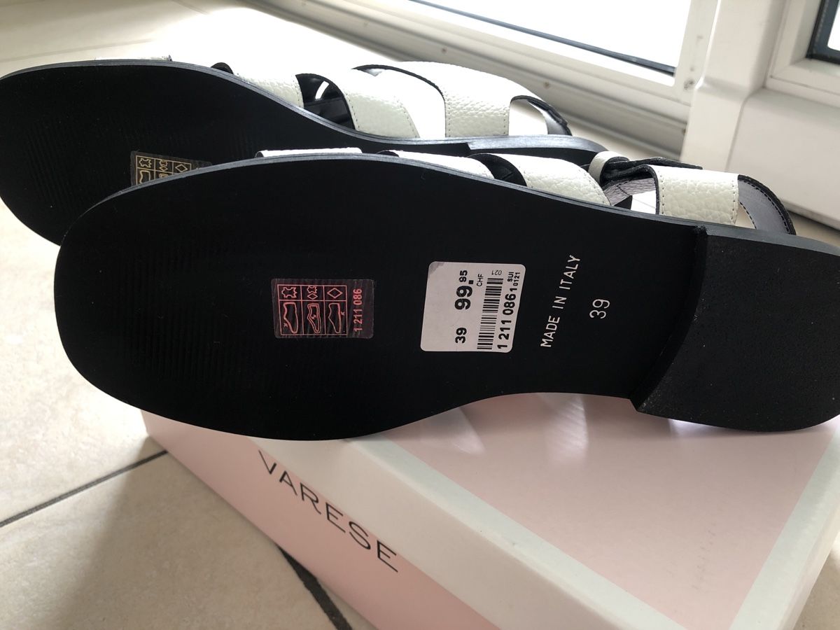 Scarpe da donna: Sandales en cuir blanches – Nuovo e nell'imballaggio originale da Veyrier venduto da gige66 3
