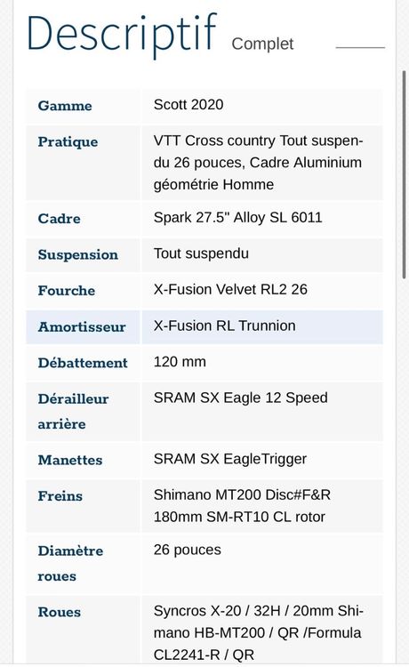 Gamme vtt scott discount 2020