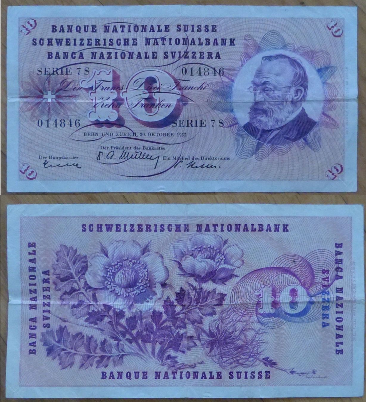 Banknoten: 10 Franken Note Schweiz – Gebraucht aus Dietikon von immortal-stars