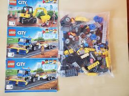 Lego City Set 60152 Kehrmaschine und Bagger, komplett!