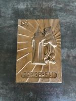 Ancienne Plaque Publicitaire Bière Schöppeli en Bronze