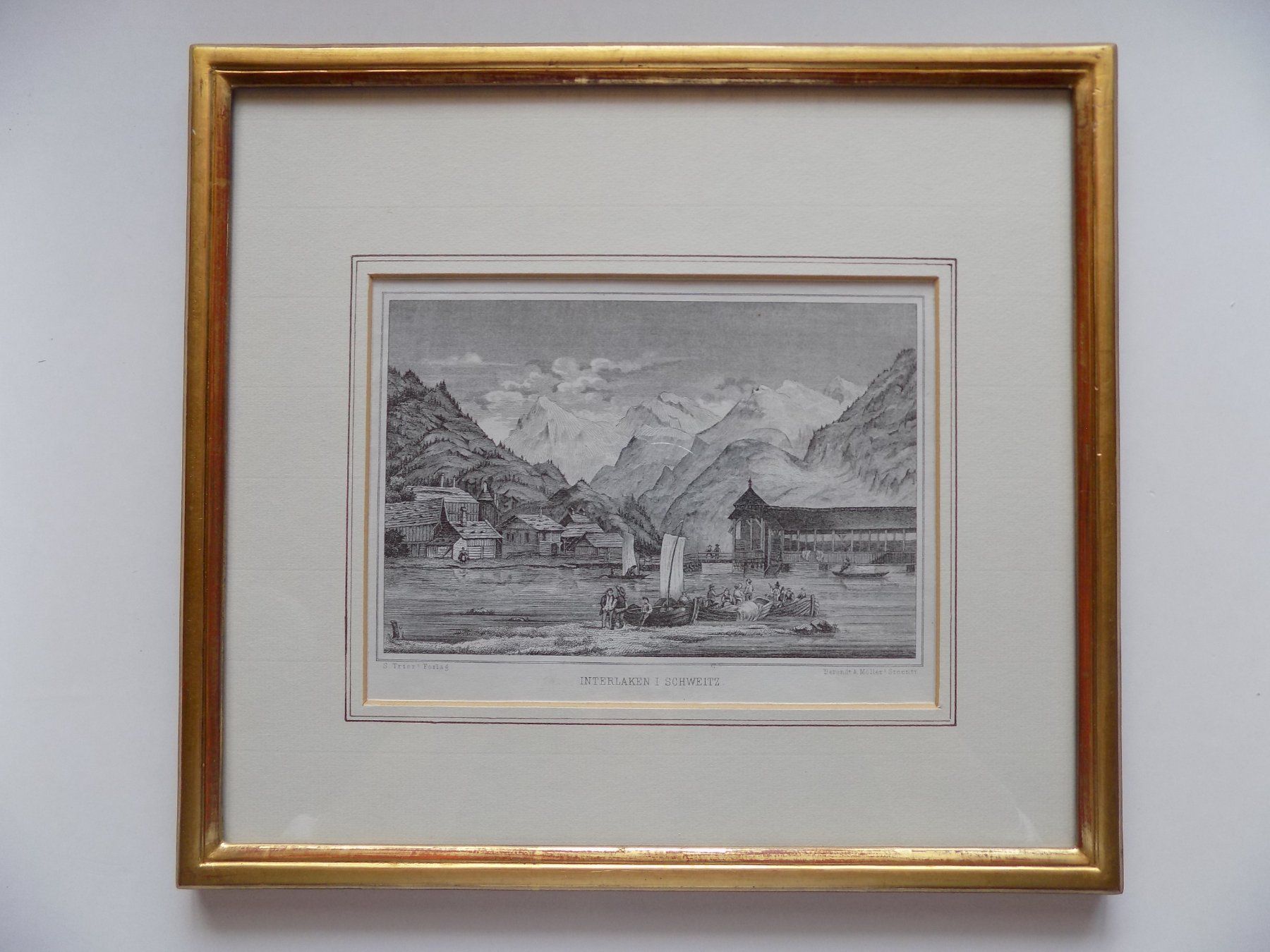 Gravures: Interlaken Goldrahmen – D'occasion à Risch par Rischli15 1