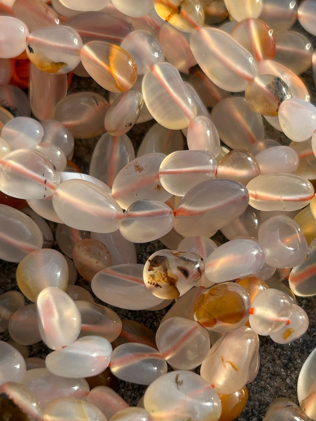 Pietre preziose: Strang echte ocean chalcedon 6-8 mm – Nuovo e nell'imballaggio originale da Niederrohrdorf venduto da Ytobi 2