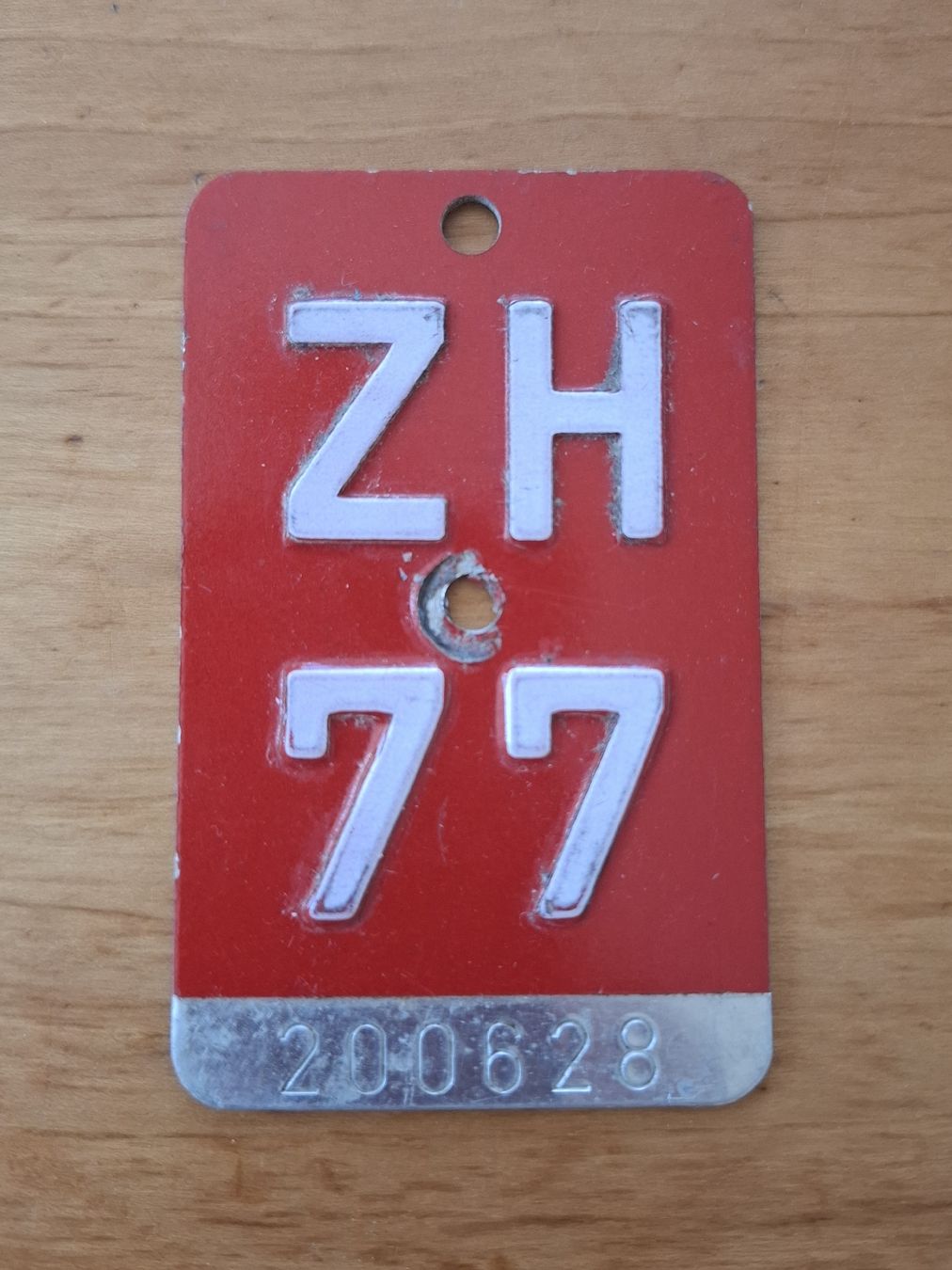 Insegne: Alte Velonummern 1970, 72, 75, 77, 78 – Usato da Winterthur venduto da plattenblitz 4