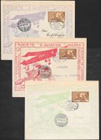 1927 GS Briefe illust. NHORA Flug Ch.-de F. +Lausanne ab 1.-