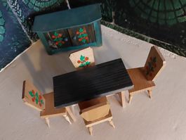 Älteres Puppenstube Möbel Set von Dora Kuhn