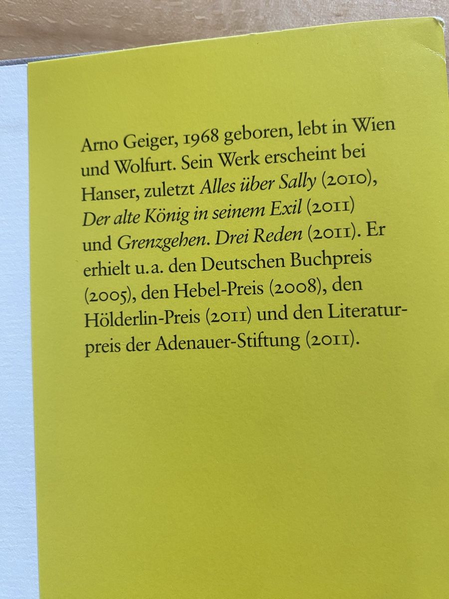 Libri: Selbstporträt mit Flusspferd - Arno Geiger – Usato da Schwarzenburg venduto da Michellu 5