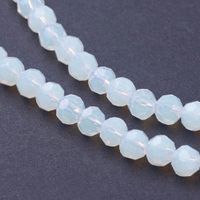 Opaite-Perlen 4mm, facettiert, 1 Strang