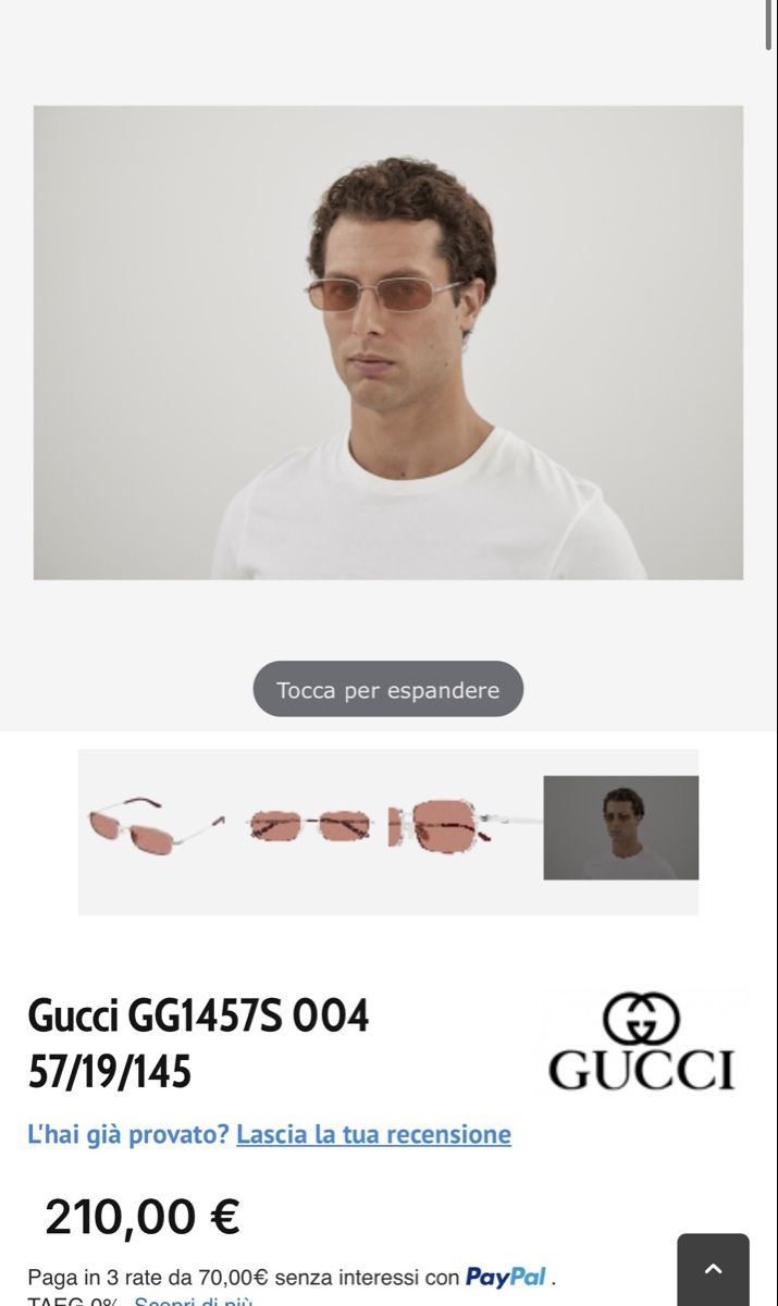 Gucci Occhiali & Lenti: Sonnenbrille Gucci  – Nuovo (secondo la descrizione) da Muttenz venduto da Tschulietta_105 1
