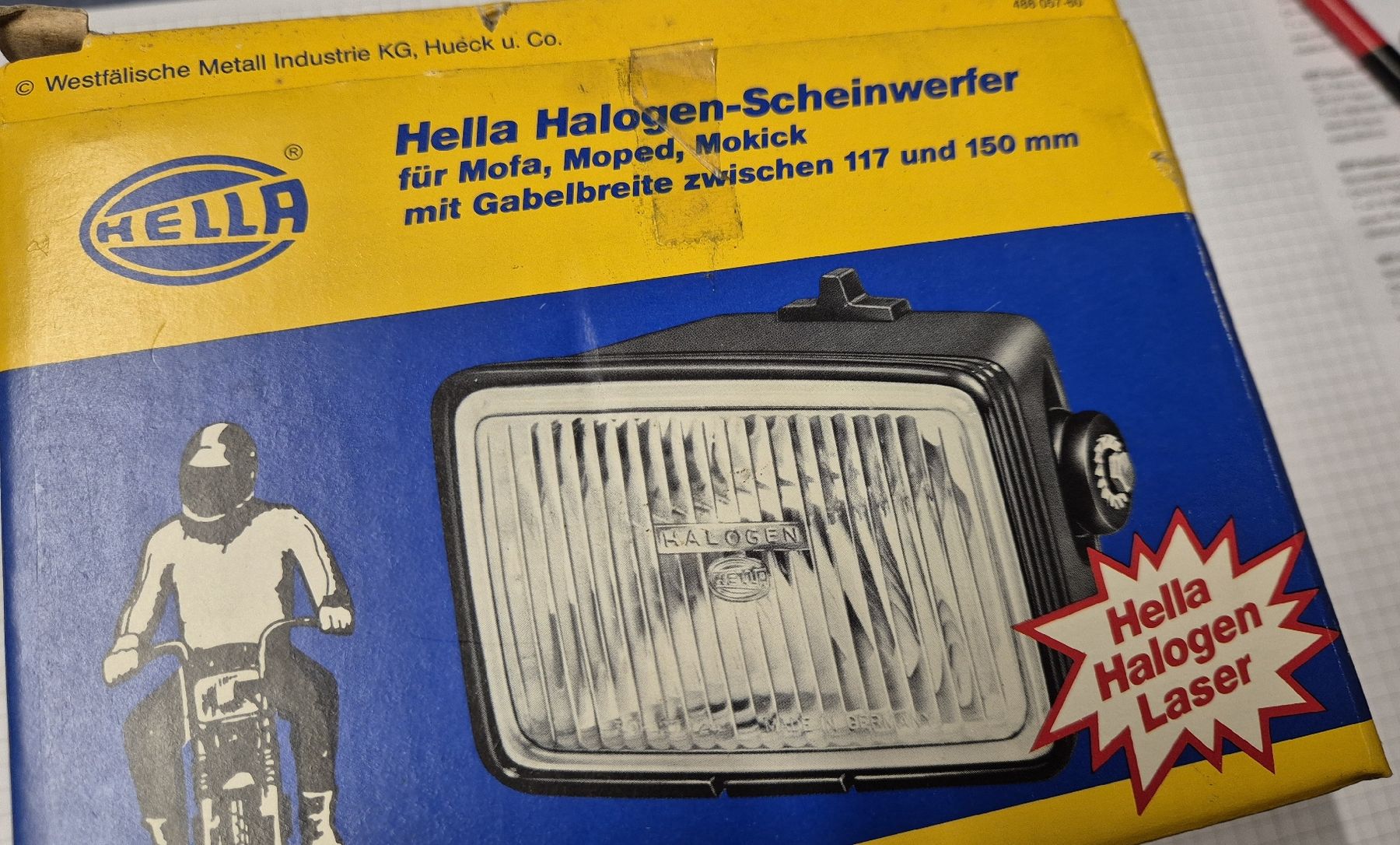 Lampade: Halogen Scheinwerfer Hella Töffli Sachs Puch Moped – Nuovo e nell'imballaggio originale da Hedingen venduto da Zwackul 2