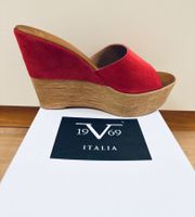 19v69 Italia - Neue Wedges / Keilsandalen - Leder - Gr. 40